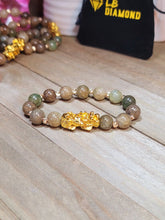 Load image into Gallery viewer, Genuine Natural Handmade Indian Agate 10mm Feng shui Stretch Bracelet
