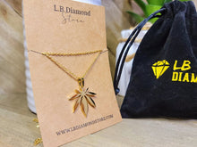Load image into Gallery viewer, Stainless Steel Weed Necklace - Marihuana Necklace - Golden Necklace,