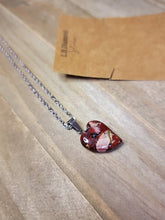Load image into Gallery viewer, Natural Handmade Crystal Necklace Silver Tone Mahogany Obsidian Pendant Necklace