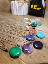 Load image into Gallery viewer, Natural Handmade Crystal Necklace Amethyst, Rose quartz, Green aventurine, Opal, Malachite, Blue soladite