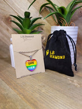 Load image into Gallery viewer, LGBTQ Necklace - Queer / Gay Pride Jewelry - Gender and Sexual Identity Charm Necklace