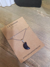 Load image into Gallery viewer, Blue Sandstone Crystal Moon Necklace Trending Pendant Necklace Gift For Her,