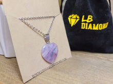 Load image into Gallery viewer, Natural Handmade Crystal Necklace Purple & Green Fluorite Crystal Pendant