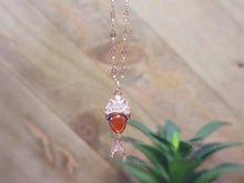 Load image into Gallery viewer, Daily Necklace: 18-Inch Carnelian Necklace with Stylish Fish Pendant - Perfect Gift for Her