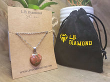 Load image into Gallery viewer, Natural Heart Shaped Ukanite Handmade Pendant Necklace Chain Pendant Necklace