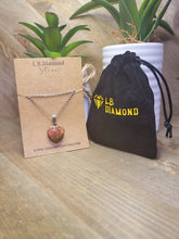 Load image into Gallery viewer, Natural Heart Shaped Ukanite Handmade Pendant Necklace Chain Pendant Necklace