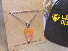Load image into Gallery viewer, Natural Handmade Crystal Necklace Silver Wire Carnelian Stone Healing Crystal Necklace Silver tone