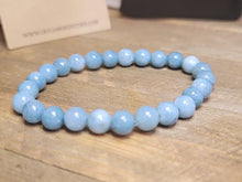 Load image into Gallery viewer, Blue Chalcedony Bracelet Powerful Bracelet 8mm Healing Energy Crystal