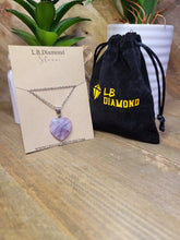 Load image into Gallery viewer, Natural Handmade Crystal Necklace Purple & Green Fluorite Crystal Pendant