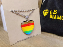Load image into Gallery viewer, LGBTQ Necklace - Queer / Gay Pride Jewelry - Gender and Sexual Identity Charm Necklace