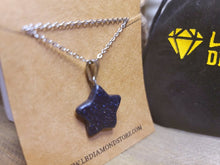Load image into Gallery viewer, Blue Sandstone Crystal Star Necklace Trending Pendant Necklace Gift For Her