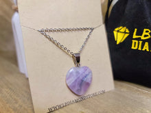 Load image into Gallery viewer, Natural Handmade Crystal Necklace Purple & Green Fluorite Crystal Pendant