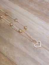 Load image into Gallery viewer, Heart Love Double Necklace Beautiful Gift Heart Necklace Love Necklace