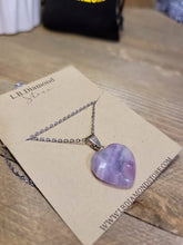 Load image into Gallery viewer, Natural Handmade Crystal Necklace Purple & Green Fluorite Crystal Pendant