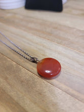 Load image into Gallery viewer, Handmade Crystal Necklace Silver Tone Carnelian Healing Crystal Point Necklace