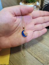 Load image into Gallery viewer, Moon Star Pendant Necklace - Trendy Moon necklace Gold tone -