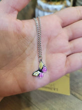 Load image into Gallery viewer, Butterfly Necklace - Trendy Butterfly necklace Silver tone - Gift for her