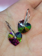 Load image into Gallery viewer, Handmade Small Natural Mini Colorful Heart Earrings , Cute Earrings Gift for her