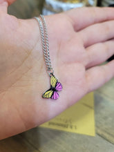 Load image into Gallery viewer, Butterfly Necklace - Trendy Butterfly necklace Silver tone - Gift for her