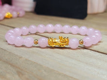 Load image into Gallery viewer, Rose Quartz Bracelet Feng Shui Bracelet 8 MM Self Love & Romance