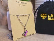 Load image into Gallery viewer, Butterfly Necklace - Trendy Butterfly necklace Silver tone - Gift for her