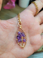 Load image into Gallery viewer, Natural Handmade Crystal Feng Shui Necklace , Amethyst,Feng shui Necklace