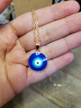 Load image into Gallery viewer, Evil Eye Necklace Blue Evil Eye Blue Eye Necklace • Gift for Her • EVIL eye Necklace