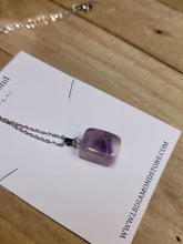 Load image into Gallery viewer, Irregular shaped Necklace, Amethyst Necklace, Dainty Stone Pendant,