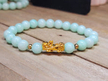 Load image into Gallery viewer, Handmade Aquamarine Bracelet Powerful Bracelet 8mm Feng Shui bracelet