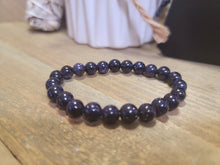 Load image into Gallery viewer, Blue SandStone Stretch Bead Bracelet Chakra Energy Balance