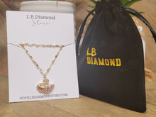Load image into Gallery viewer, Swan Fashion Crystal Necklace Gold tone Handmade True Beauty Korean Drama
