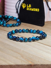 Load image into Gallery viewer, Self confidence Bracelet- Natural Blue Tiger Eye Bracelet Elastic Yoga Gemstones