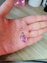 Load image into Gallery viewer, Cute Colorful Pendant Necklace & Earring set - Trendy necklace Silver tone