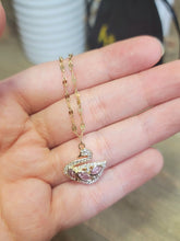 Load image into Gallery viewer, Swan Fashion Crystal Necklace Gold tone Handmade True Beauty Korean Drama