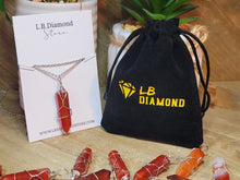 Load image into Gallery viewer, Natural Handmade Crystal Necklace Wired Wrapped