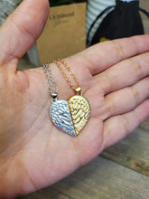 Load image into Gallery viewer, Best Friend necklace BFF Necklace, Trneding friendship necklace Heart friends necklace, Set of 2