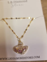 Load image into Gallery viewer, Swan Fashion Crystal Necklace Gold tone Handmade True Beauty Korean Drama
