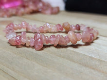 Load image into Gallery viewer, Strawberry Quartz Natural Healing Bracelet Chip Bracelet