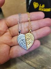 Load image into Gallery viewer, Best Friend necklace BFF Necklace, Trneding friendship necklace Heart friends necklace, Set of 2