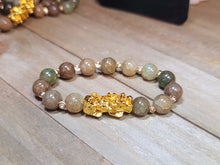 Load image into Gallery viewer, Genuine Natural Handmade Indian Agate 10mm Feng shui Stretch Bracelet
