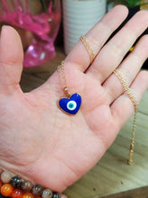 Load image into Gallery viewer, Evil Eye Necklace Blue Evil Eye Blue Eye Necklace • Gift for Her • Anniversary Gift • Birthday Gift •