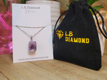 Load image into Gallery viewer, Irregular shaped Necklace, Amethyst Necklace, Dainty Stone Pendant,