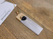 Load image into Gallery viewer, Natural Handmade Crystal Necklace Gold Tone Selenite Healing Crystal