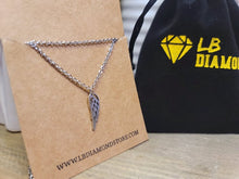 Load image into Gallery viewer, Silver Wing Pendant necklace Trending Necklace , Silver plated charm, Wing necklace