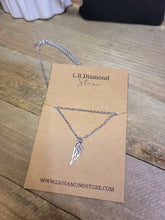 Load image into Gallery viewer, Silver Wing Pendant necklace Trending Necklace , Silver plated charm, Wing necklace