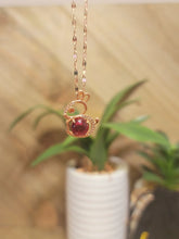 Load image into Gallery viewer, Radiant Rabbit: Stylish Carnelian Necklace in Gold Tone