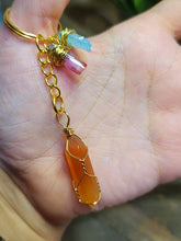 Load image into Gallery viewer, Natural Healing Stone Keychain For Protection, Carnelian