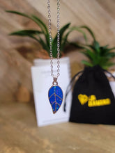 Load image into Gallery viewer, Crystal Necklace Sterling Silver Leaf Fashion Crystal Necklace