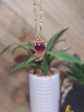 Load image into Gallery viewer, Daily Necklace: 18-Inch Carnelian Kitty Pendant - Perfect Gift for Her