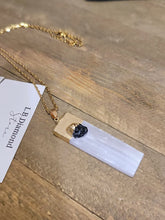Load image into Gallery viewer, Natural Handmade Crystal Necklace Gold Tone Selenite Healing Crystal